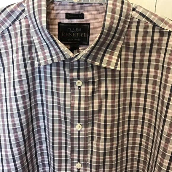 Jos A Bank Reserve Collection Mens Traditional Fit Button Down Shirt Size XL - Picture 5 of 10